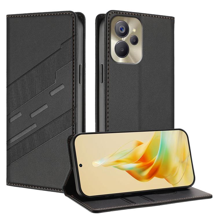 Embossed Multi-functional Wallet Retro Leather Phone Case, For Realme 10 Pro, For Realme 10 Pro+, For Realme 10 5G, For Realme C33, For Realme C30, For Realme V23