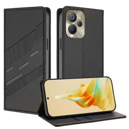 Embossed Multi-functional Wallet Retro Leather Phone Case, For Realme 10 Pro, For Realme 10 Pro+, For Realme 10 5G, For Realme C33, For Realme C30, For Realme V23