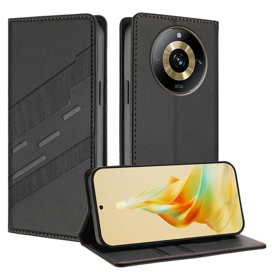 Embossed Multi-functional Wallet Retro Leather Phone Case, For Realme 10 Pro, For Realme 10 Pro+, For Realme 10 5G, For Realme C33, For Realme C30, For Realme V23
