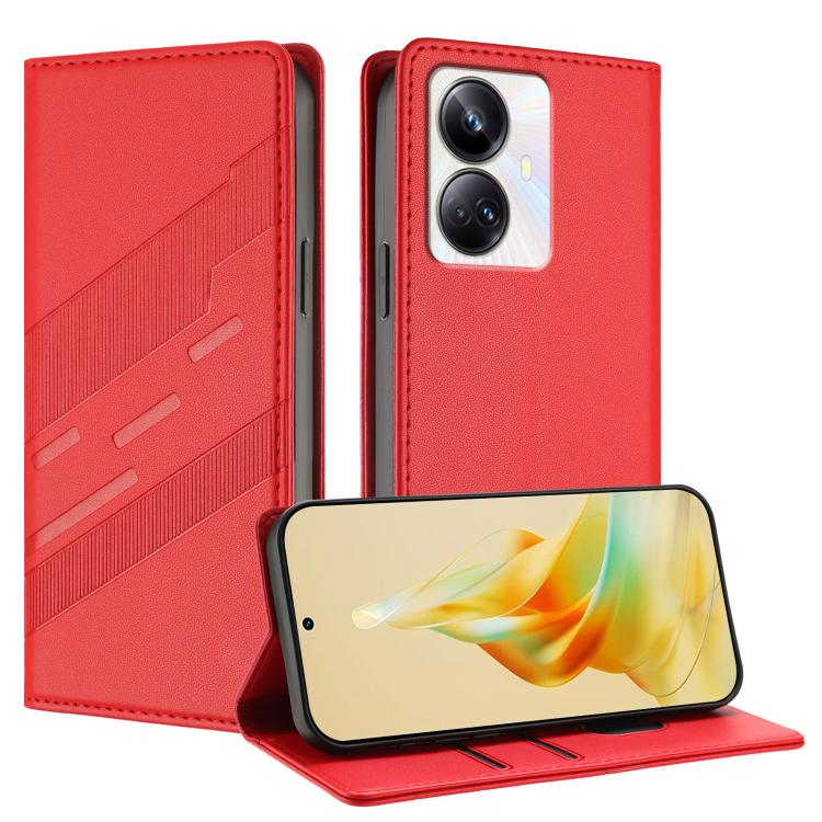Embossed Multi-functional Wallet Retro Leather Phone Case, For Realme 10 Pro, For Realme 10 Pro+, For Realme 10 5G, For Realme C33, For Realme C30, For Realme V23