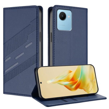 Embossed Multi-functional Wallet Retro Leather Phone Case, For Realme 10 Pro, For Realme 10 Pro+, For Realme 10 5G, For Realme C33, For Realme C30, For Realme V23