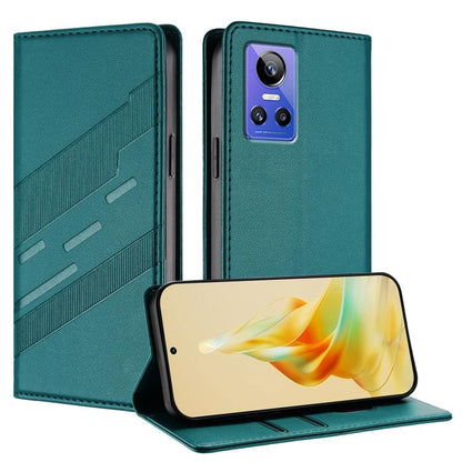 Embossed Multi-functional Wallet Retro Leather Phone Case, For Realme GT Neo3, For Realme 9 Pro+, For Realme 9 Pro, For Realme 9i, For Realme GT Neo2, For Realme 8 5G