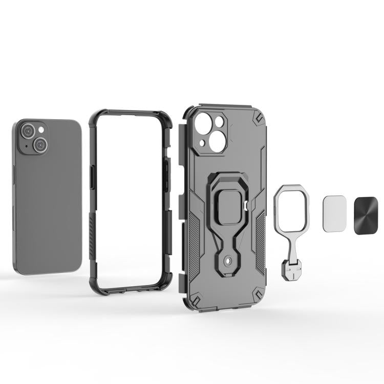 Metal Kickstand TPU Hybrid PC Phone Case, For iPhone 13