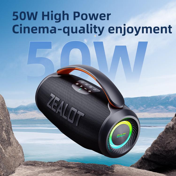 Zealot P11 50W Portable Outdoor RGB Bluetooth Speaker