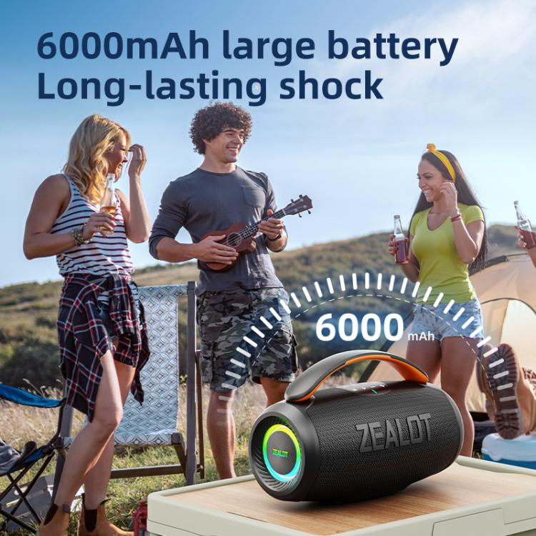 Zealot P11 50W Portable Outdoor RGB Bluetooth Speaker