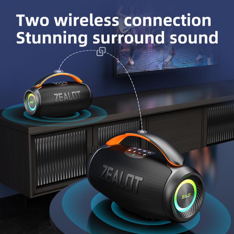 Zealot P11 50W Portable Outdoor RGB Bluetooth Speaker