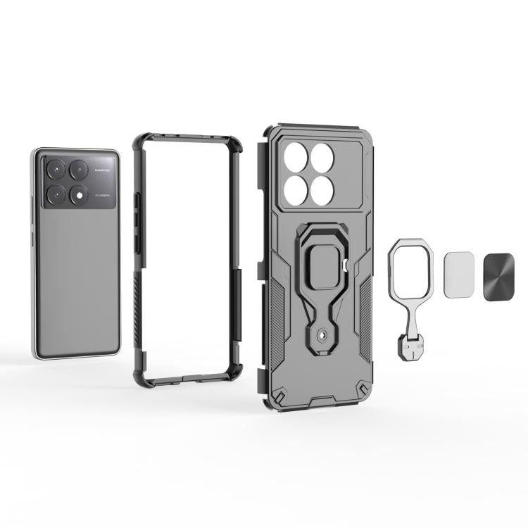 Metal Kickstand TPU Hybrid PC Phone Case, For Redmi K70E, For Redmi K70