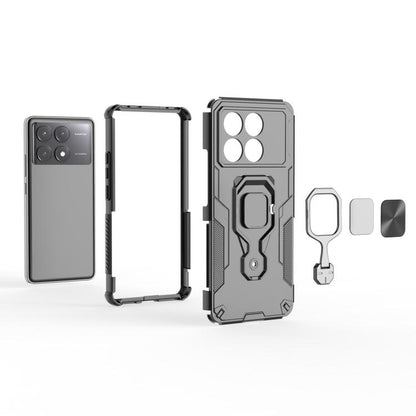 Metal Kickstand TPU Hybrid PC Phone Case, For Redmi K70E, For Redmi K70