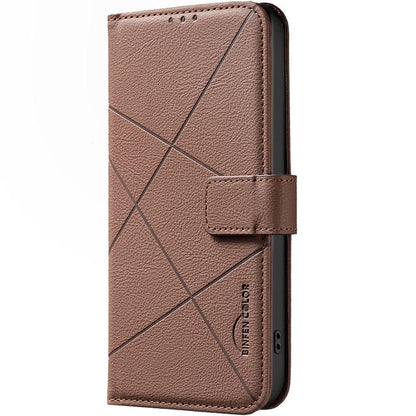 Geometric Pattern RFID Leather Phone Case, For Realme C53, For Realme C55