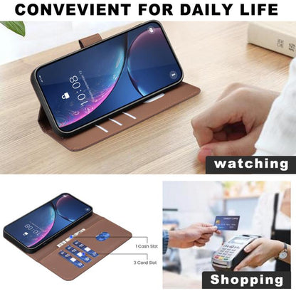 Geometric Pattern RFID Leather Phone Case, For Realme C53, For Realme C55