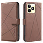 Geometric Pattern RFID Leather Phone Case, For Realme C53, For Realme C55