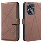 Geometric Pattern RFID Leather Phone Case, For Realme C53, For Realme C55
