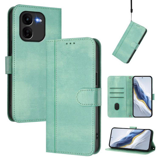Line Splicing Buckle Retro Leather Phone Case, For vivo iQOO Z9x, For vivo Y20 / Y20i / Y20s / Y11s / Y12s, For vivo iQOO Z9 5G / iQOO Z9 Turbo 5G, For vivo V30 5G / V30 Pro 5G Global, For vivo V29e 5G / V30 Lite 5G Global������������������������������...