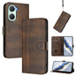 Line Splicing Buckle Retro Leather Phone Case, For vivo Y03 4G / Y18 4G Global, For vivo V30E 5G Global / V40 Lite 5G, For vivo S19, For vivo Y28 4G Global, For vivo X100s 5G, For vivo Y38 5G / T3x 5G Global