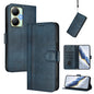 Line Splicing Buckle Retro Leather Phone Case, For vivo Y19 / U3 / Y5s / Z5i / U20, For vivo Y27 4G 2023 Global