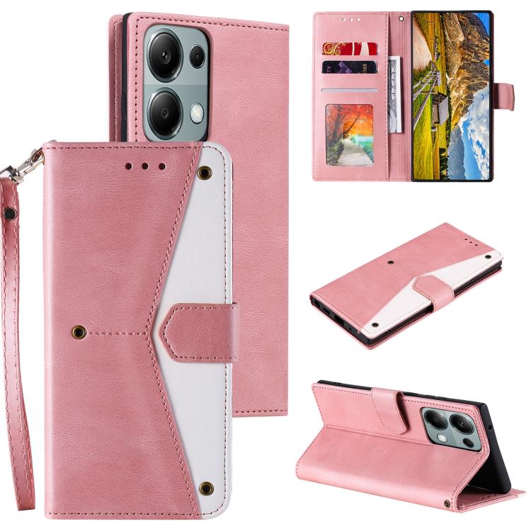 Nail Skin Feel Stitching Calf Texture Leather Phone Case, For OPPO Reno13 Pro