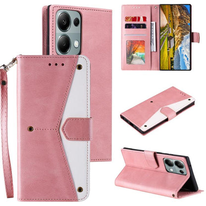 Nail Skin Feel Stitching Calf Texture Leather Phone Case, For OPPO Reno13 Pro