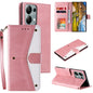 Nail Skin Feel Stitching Calf Texture Leather Phone Case, For OPPO Reno13 Pro