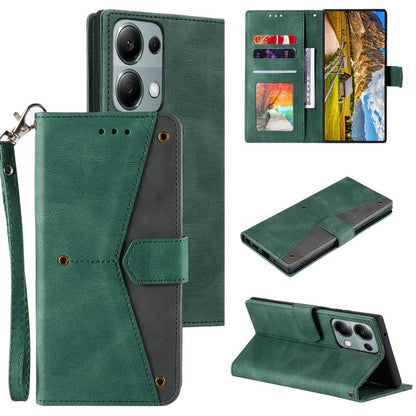 Nail Skin Feel Stitching Calf Texture Leather Phone Case, For OPPO Reno13 Pro
