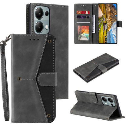 Nail Skin Feel Stitching Calf Texture Leather Phone Case, For OPPO Reno13 Pro