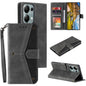 Nail Skin Feel Stitching Calf Texture Leather Phone Case, For OPPO Reno13 Pro