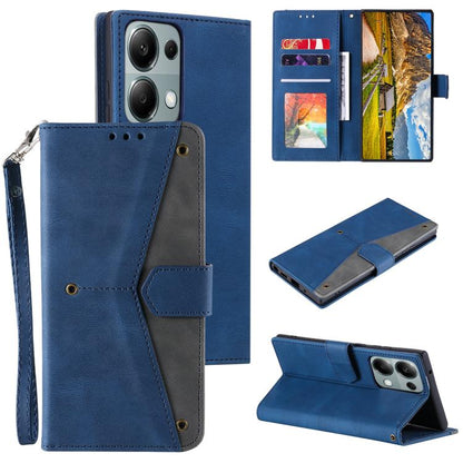 Nail Skin Feel Stitching Calf Texture Leather Phone Case, For OPPO Reno13 Pro