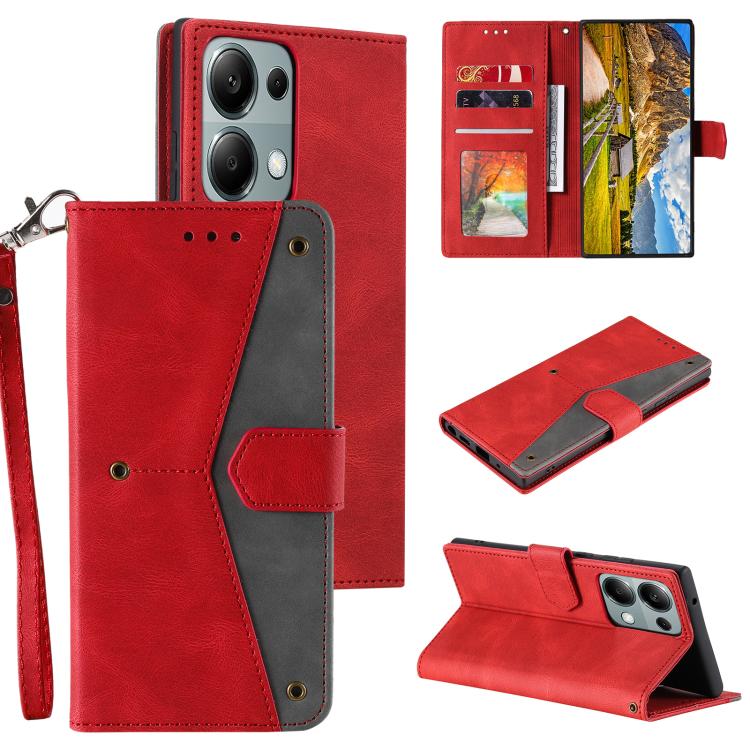 Nail Skin Feel Stitching Calf Texture Leather Phone Case, For OPPO Reno13 Pro