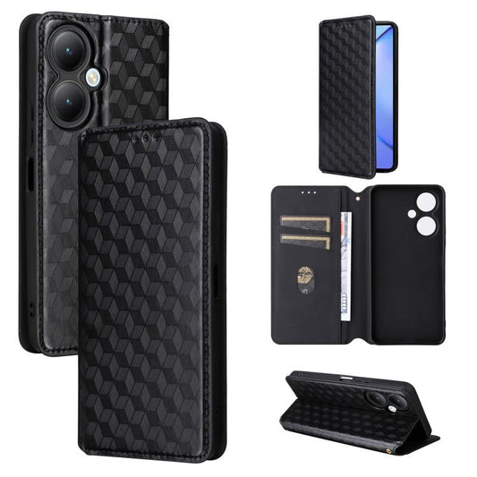 Cubic Grid Texture Flip Leather Phone Case, For vivo Y35+ 5G / Y35M+ 5G, For vivo Y36 4G / 5G Oversea, For vivo S17e, For vivo V29 Lite 5G / Y78 5G Global, For vivo S16 / S16 Pro / V27 Pro, For vivo S16e / V27e, For vivo Y16 4G 2022��������������������...