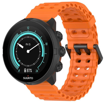 Ocean Dual Pin Buckle Silicone Watch Band, 24mm, 22mm