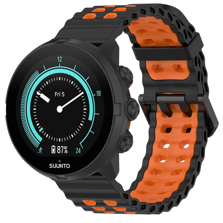 Ocean Dual Pin Buckle Silicone Watch Band, 24mm, 22mm