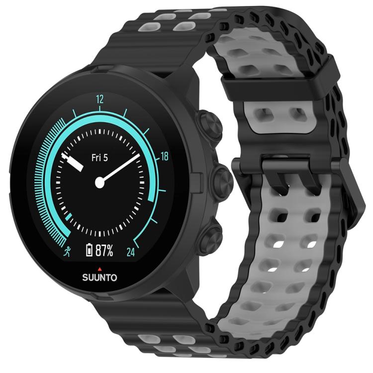 Ocean Dual Pin Buckle Silicone Watch Band, 24mm, 22mm