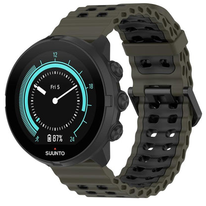 Ocean Dual Pin Buckle Silicone Watch Band, 24mm, 22mm