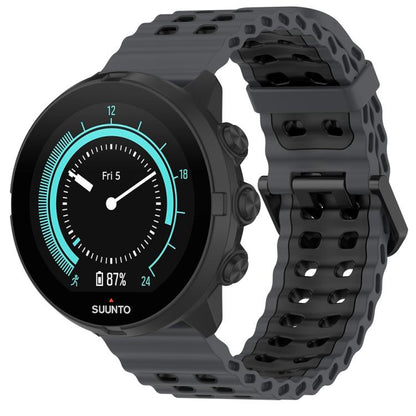 Ocean Dual Pin Buckle Silicone Watch Band, 24mm, 22mm