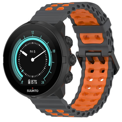 Ocean Dual Pin Buckle Silicone Watch Band, 24mm, 22mm