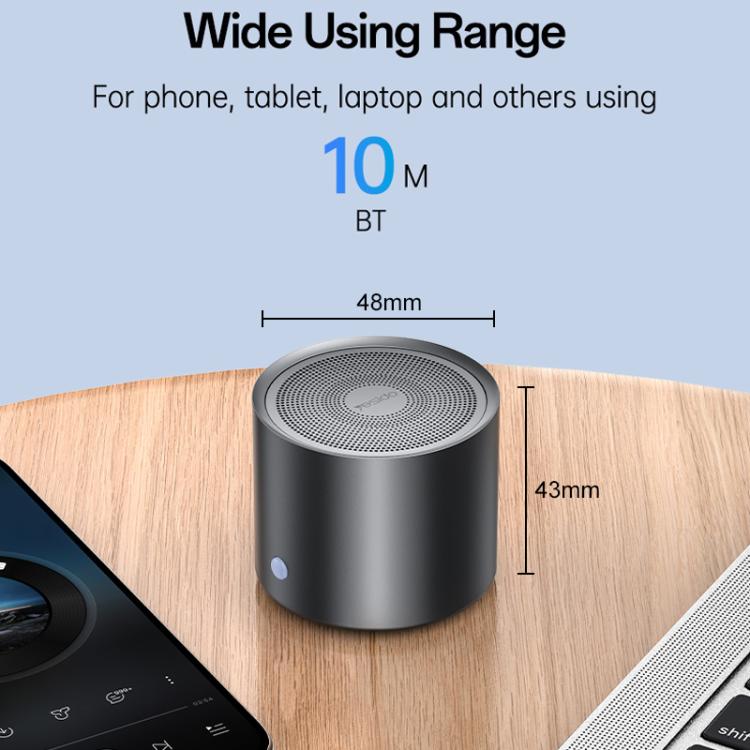 Yesido YSW30 3W IPX5 Waterproof Portable Zinc Alloy Bluetooth Speaker, YSW30