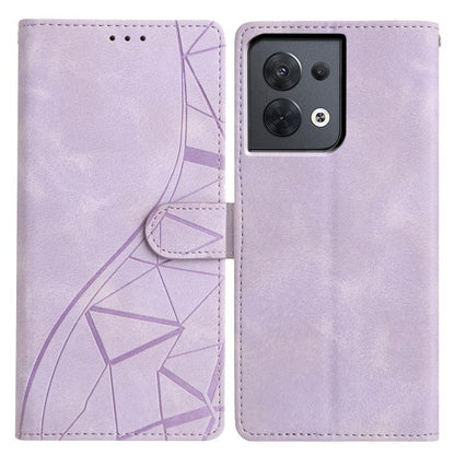 Triangles Embossed Leather Phone Case, For OPPO Reno8 Lite 5G / Reno7 Z, For OPPO A57 / A77 5G, For OPPO Reno8 Pro 5G Global, For OPPO Reno8 5G Global, For OPPO Find X5 Pro, For OPPO Find X5, For OPPO Find X5 Lite, For OPPO A96 / A76 / A36