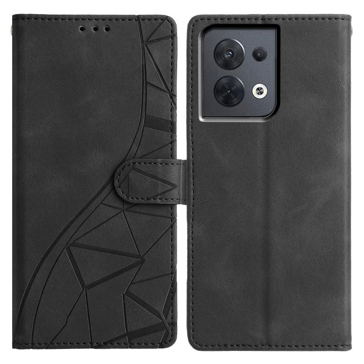 Triangles Embossed Leather Phone Case, For OPPO Reno8 Lite 5G / Reno7 Z, For OPPO A57 / A77 5G, For OPPO Reno8 Pro 5G Global, For OPPO Reno8 5G Global, For OPPO Find X5 Pro, For OPPO Find X5, For OPPO Find X5 Lite, For OPPO A96 / A76 / A36