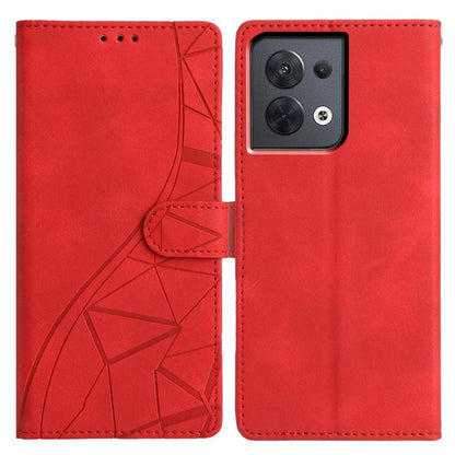 Triangles Embossed Leather Phone Case, For OPPO Reno8 Lite 5G / Reno7 Z, For OPPO A57 / A77 5G, For OPPO Reno8 Pro 5G Global, For OPPO Reno8 5G Global, For OPPO Find X5 Pro, For OPPO Find X5, For OPPO Find X5 Lite, For OPPO A96 / A76 / A36