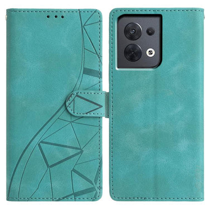 Triangles Embossed Leather Phone Case, For OPPO Reno8 Lite 5G / Reno7 Z, For OPPO A57 / A77 5G, For OPPO Reno8 Pro 5G Global, For OPPO Reno8 5G Global, For OPPO Find X5 Pro, For OPPO Find X5, For OPPO Find X5 Lite, For OPPO A96 / A76 / A36