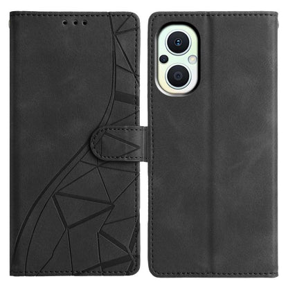 Triangles Embossed Leather Phone Case, For OPPO Reno8 Lite 5G / Reno7 Z, For OPPO A57 / A77 5G, For OPPO Reno8 Pro 5G Global, For OPPO Reno8 5G Global, For OPPO Find X5 Pro, For OPPO Find X5, For OPPO Find X5 Lite, For OPPO A96 / A76 / A36