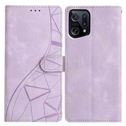 Triangles Embossed Leather Phone Case, For OPPO Reno8 Lite 5G / Reno7 Z, For OPPO A57 / A77 5G, For OPPO Reno8 Pro 5G Global, For OPPO Reno8 5G Global, For OPPO Find X5 Pro, For OPPO Find X5, For OPPO Find X5 Lite, For OPPO A96 / A76 / A36