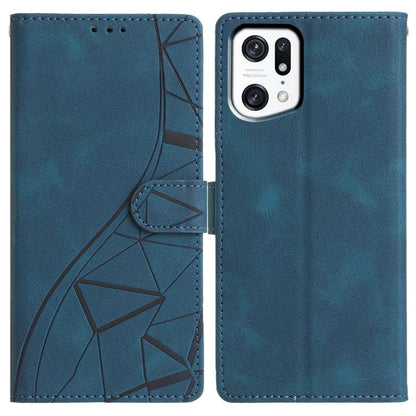 Triangles Embossed Leather Phone Case, For OPPO Reno8 Lite 5G / Reno7 Z, For OPPO A57 / A77 5G, For OPPO Reno8 Pro 5G Global, For OPPO Reno8 5G Global, For OPPO Find X5 Pro, For OPPO Find X5, For OPPO Find X5 Lite, For OPPO A96 / A76 / A36