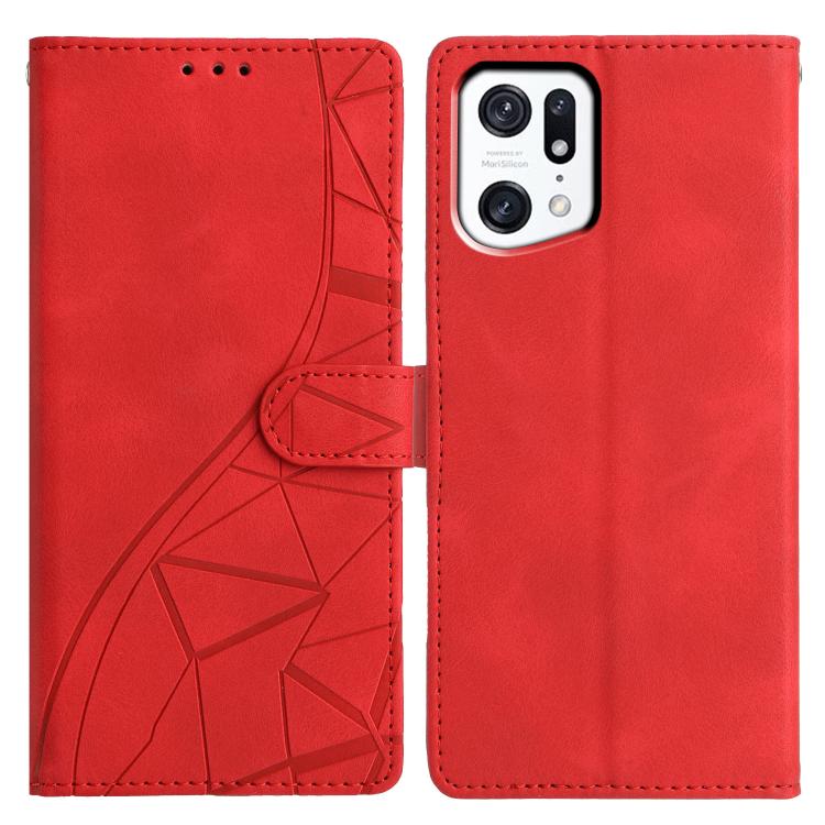 Triangles Embossed Leather Phone Case, For OPPO Reno8 Lite 5G / Reno7 Z, For OPPO A57 / A77 5G, For OPPO Reno8 Pro 5G Global, For OPPO Reno8 5G Global, For OPPO Find X5 Pro, For OPPO Find X5, For OPPO Find X5 Lite, For OPPO A96 / A76 / A36