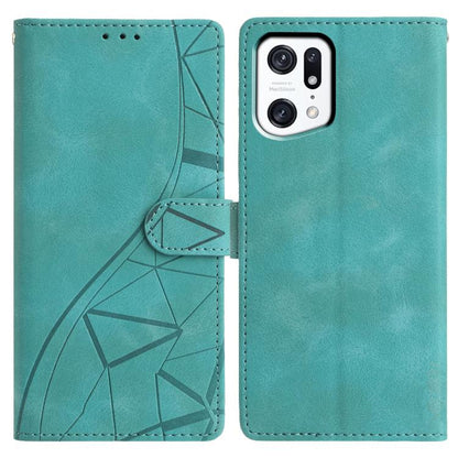 Triangles Embossed Leather Phone Case, For OPPO Reno8 Lite 5G / Reno7 Z, For OPPO A57 / A77 5G, For OPPO Reno8 Pro 5G Global, For OPPO Reno8 5G Global, For OPPO Find X5 Pro, For OPPO Find X5, For OPPO Find X5 Lite, For OPPO A96 / A76 / A36