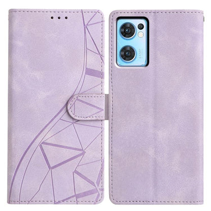 Triangles Embossed Leather Phone Case, For OPPO Reno8 Lite 5G / Reno7 Z, For OPPO A57 / A77 5G, For OPPO Reno8 Pro 5G Global, For OPPO Reno8 5G Global, For OPPO Find X5 Pro, For OPPO Find X5, For OPPO Find X5 Lite, For OPPO A96 / A76 / A36