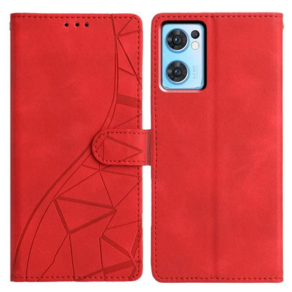 Triangles Embossed Leather Phone Case, For OPPO Reno8 Lite 5G / Reno7 Z, For OPPO A57 / A77 5G, For OPPO Reno8 Pro 5G Global, For OPPO Reno8 5G Global, For OPPO Find X5 Pro, For OPPO Find X5, For OPPO Find X5 Lite, For OPPO A96 / A76 / A36