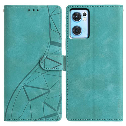 Triangles Embossed Leather Phone Case, For OPPO Reno8 Lite 5G / Reno7 Z, For OPPO A57 / A77 5G, For OPPO Reno8 Pro 5G Global, For OPPO Reno8 5G Global, For OPPO Find X5 Pro, For OPPO Find X5, For OPPO Find X5 Lite, For OPPO A96 / A76 / A36