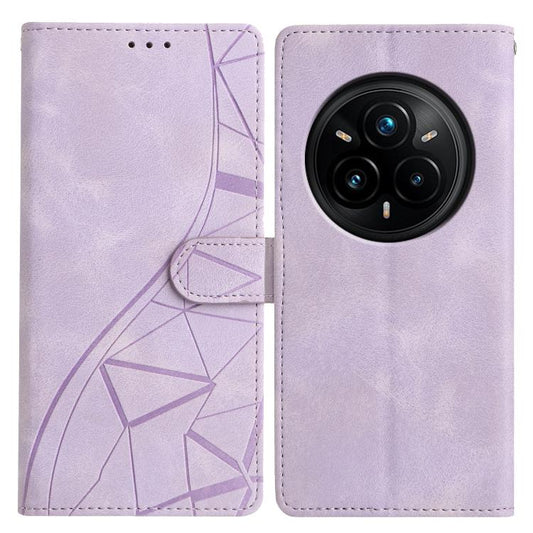 Triangles Embossed Leather Phone Case, For Realme 14 Pro+ 5G, For Realme 14 Pro 5G, For Realme C61 / C63