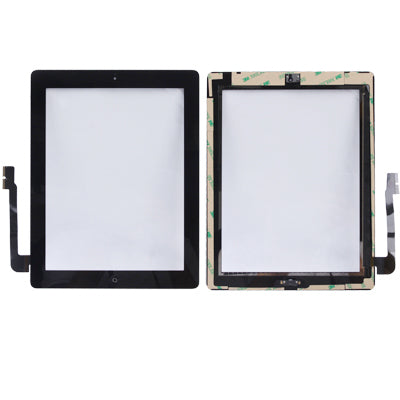 (Controller Button + Home Key Button PCB Membrane Flex Cable + Touch Panel Installation Adhesive)  Touch Panel for New iPad (iPad 3), For New iPad + Adhesive, For New iPad+Adhesive