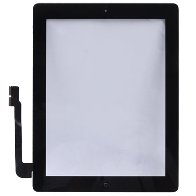 (Controller Button + Home Key Button PCB Membrane Flex Cable + Touch Panel Installation Adhesive)  Touch Panel for New iPad (iPad 3), For New iPad + Adhesive, For New iPad+Adhesive